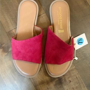 Women's Simona Rossi Suede Slide Sandals